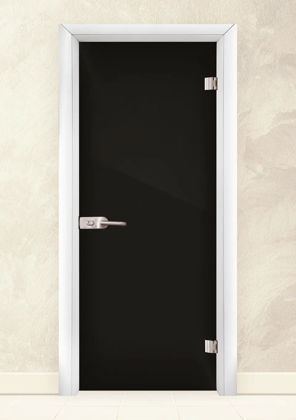 Стъклена интериорна врата серия Folio G 15-2, Бяла